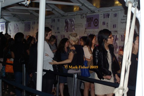 The Tent fills with activity