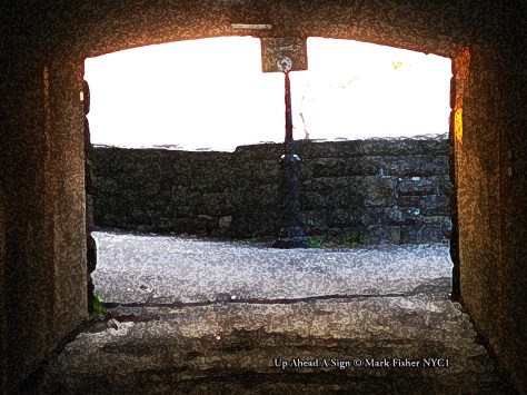 Up Ahead A Sign © Mark Fisher NYC1-9744